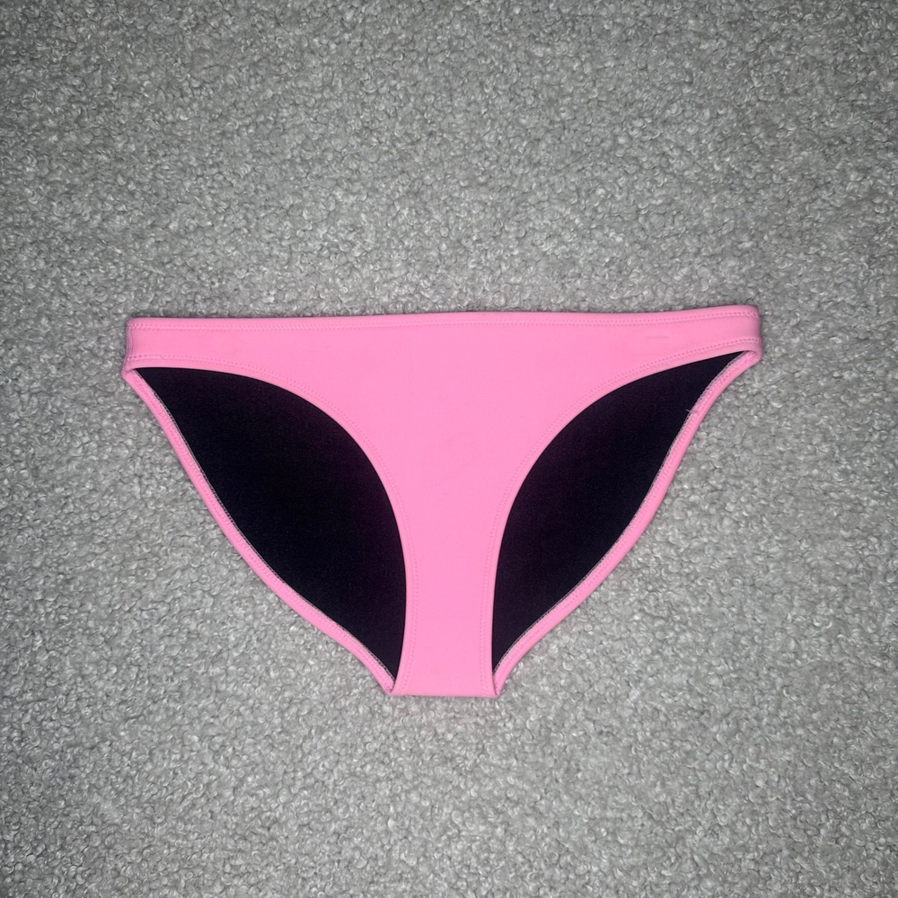Triangl Pink Neoprene Bikini Bottom Swimwear XL Bubblegum Pink Low Rise Sporty